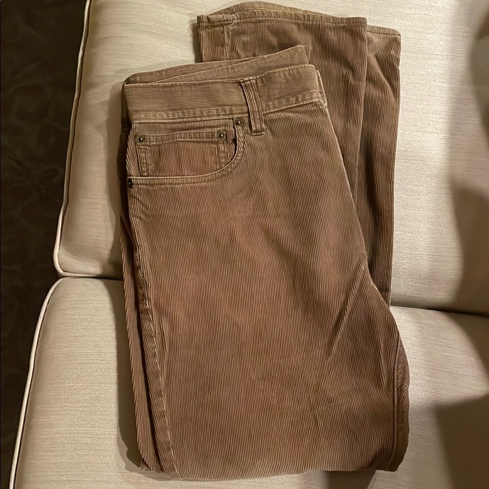 Classic Tan Corduroy Trousers